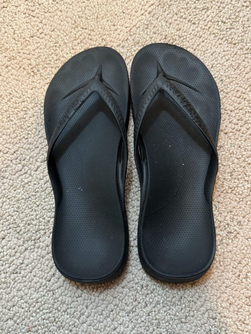 Archies Black Rubber Shoe Sole with Branded Stamp